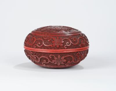 Rotlack-Dose, China, 19. Jh., - Arte Asiatica