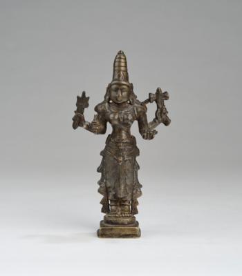 Bronzefigur der Lakshmi, Indien 18./19. Jh., - Arte Asiatica