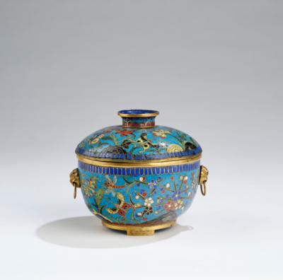 Cloisonné Schale mit Deckel, China, 19. Jh., - Asian Art