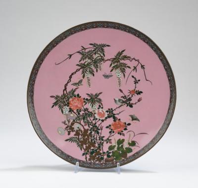 Cloisonné Teller, Japan, Meiji Periode, - Arte Asiatica