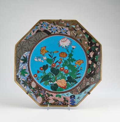 Cloisonne Wandteller, Japan, Meiji Periode, - Arte Asiatica