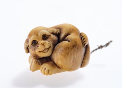 Netsuke eines Hündchens, Japan, 2. Hälfte 19. Jh. - Asijské umění