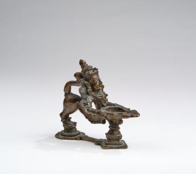 Öllampe in figuraler Form, Indien, 19. Jh., - Asijské umění