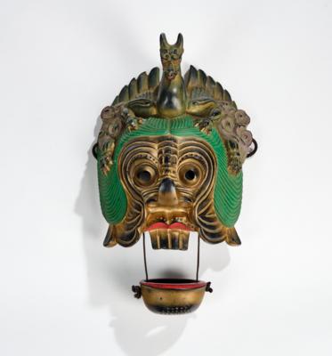 Bugaku Maske des Ryo-o, Japan, Taisho/Showa Periode, - Arte Asiatica
