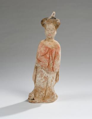 Figur einer "Fat Lady", China, Tang Dynastie (618-906), - Arte Asiatica