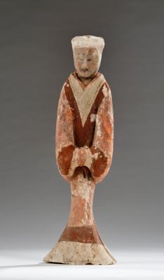 Figur eines Dieners, China, Han Dynastie (206 v. Chr.-220 n. Chr.), - Asiatische Kunst