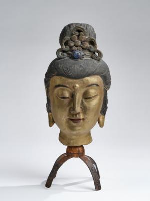 Guanyin Kopf, China, Ming Dynastie, - Asijské umění