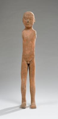 Männlicher Torso, China, Han Dynastie (206 v. Chr.-220 n. Chr.), - Asijské umění