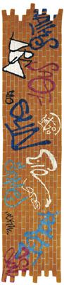 A “Graffiti” wall carpet, - Design