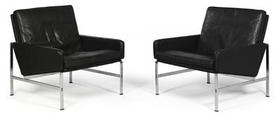 Coppia di sedie a braccioli mod. FK 6720, - Design