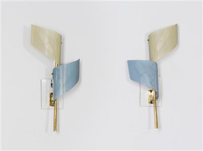 A pair of “Auguri” wall appliques, Model No. 4322, - Design