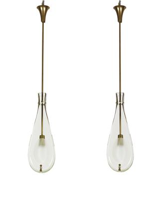 A pair of hanging lights, - Design