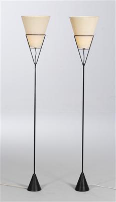A pair of reversible floor lamps, Model No. 4105, Carl Auböck, - Design