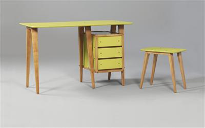 A desk and a stool, - Design