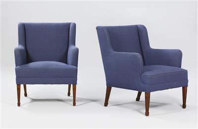 A pair of armchairs, Fritz Henningsen, - Design