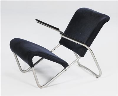 Chaise longue in tubolare d’acciaio, I. A. Talos - Design