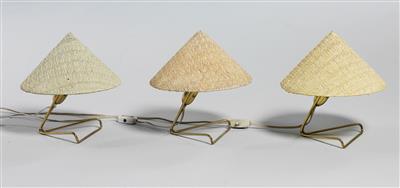 3er Set "Aal"-Tisch/Wandlampen, Rupert Nikoll - Design