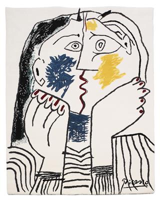 Wandteppich nach Pablo Picassos "Tête appuyée sur mains" - Design