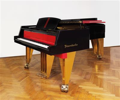 A “Hollein” concert grand piano and stool, designed by Hans Hollein, - Design