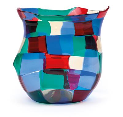 A “Pazzato parigi” vase, designed by Fulvio Bianconi, - Design