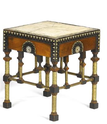 A stool, Carlo Bugatti, - Design