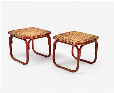 A pair of stools, designed by Josef Frank, - Design