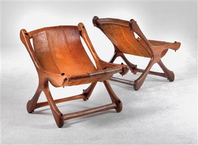 A pair of “Sling” chairs, designed by Don S. Shoemaker, - Design