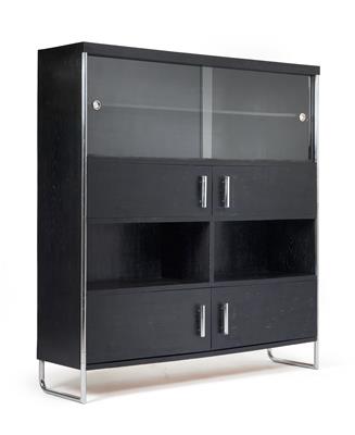 A tubular steel cabinet, the design attributed to the architect J. Hagemann, - Design