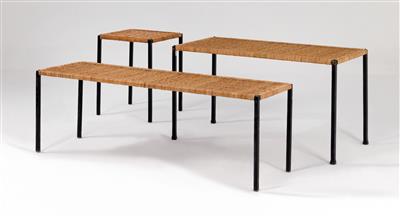 Drei "Quadrat"-Tische, Carl Auböck, - Design