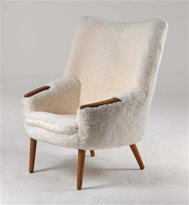 A high-back armchair, Model No. 58, designed by Kurt Ostervig, - Design