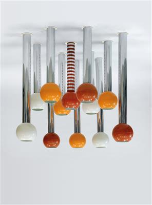 Lichtinstallation aus 12 Deckenlampen, Entwurf Hans-Agne Jakobsson *, - Design