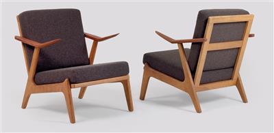 A pair of armchairs, designed by Brockmann Petersen, - Design