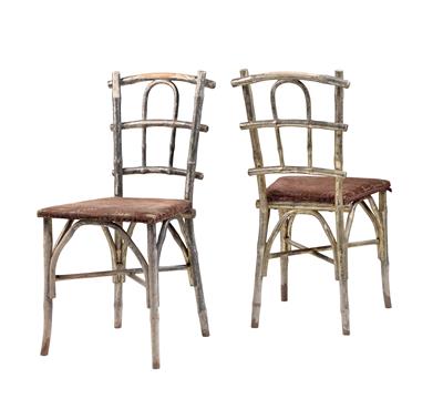 Paar "Ast"-Stühle, Modell Nr. 151, Fa. Thonet, - Design