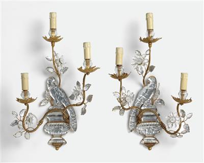 A pair of “Perroquet” wall appliques, Maison Bagues, - Design