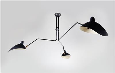 Dreiarmige Deckenlampe, Serge Mouille*, - Design