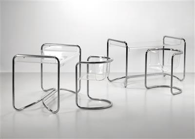 A pair of desks and chairs, designed by Fabio Lenci, - Design