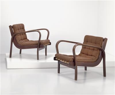 A pair of armchairs, designed by Karel Kozelka & Antonin Kropacek - Design