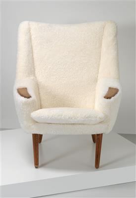 High-back armchair, model no. 58, designed by Kurt Ostervig, - Design