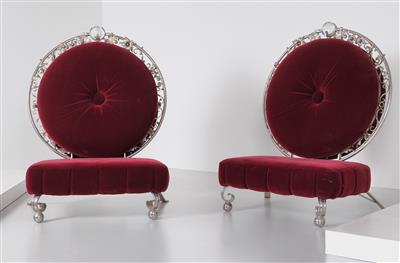 Pair of “Sutra Thrones” chairs, designed by Mark Brazier-Jones *, - Design