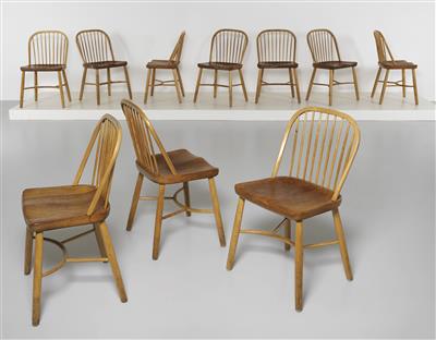 Satz von zehn Stühlen, Entwurf Palle Suenson, - Design
