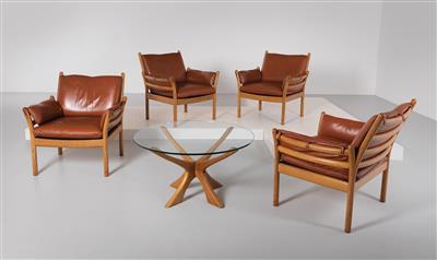 Vier Genius Easy Chairs, Illum Wikkelsø, - Design