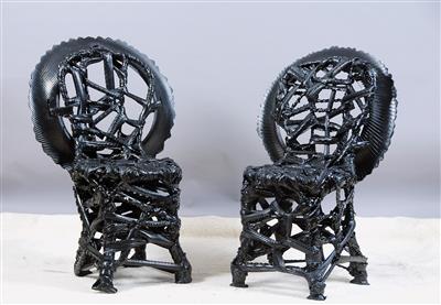Two chairs/throne chairs, Amadou Fatoumata Ba, - Design