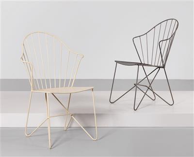 Zwei Stühle Mod. Astoria aus der Sonett Serie, Entwurf Arch. J. O. Wlader  &  V. Mödlhammer, - Design