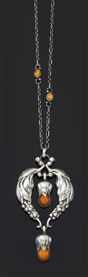 A necklace and medallion, Model No. 51, designed by Georg Jensen, - Design
