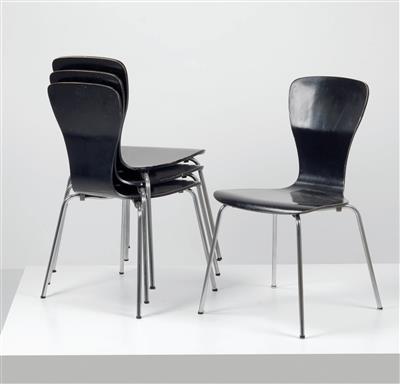 Satz von vier "Nikke"-Stühlen, Entwurf Tapio Wirkkala, - Design