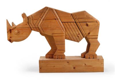 A “Rhino” sculpture from the Safari series, Giorgio Rastelli*, - Design
