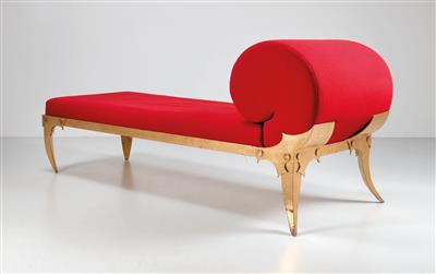 A “Xenia” chaise longue/Récamièr, designed by Anna Golin c. 1985, - Design