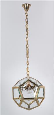 A dodecahedron pendant light, designed by Adolf Loos, - Design