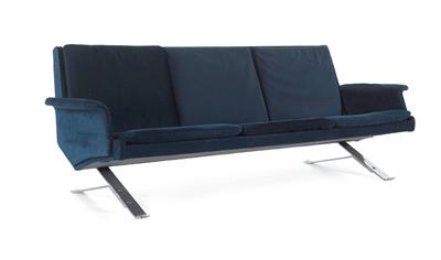 Seltenes Gleitkufensofa / Lounge Sofa, Entwurf Arnold Bode, um 1950, - Design