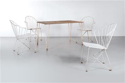 Sitzgruppe aus der Sonett Serie, Entwurf Arch. J. O. Wlader  &  V. Mödlhammer, Wien um 1957 / 1958, - Design